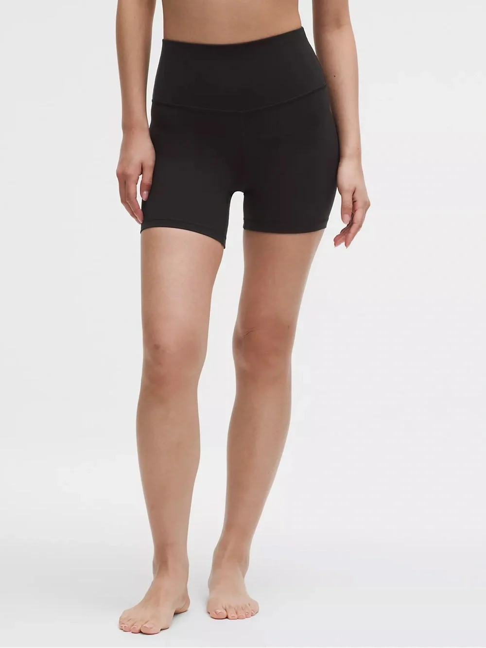 lululemon athletica Women's Black High-Rise Bike Shorts